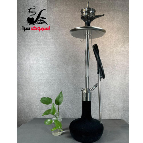 قلیان کرنو شیشه مخمل نیویورک نقره ای