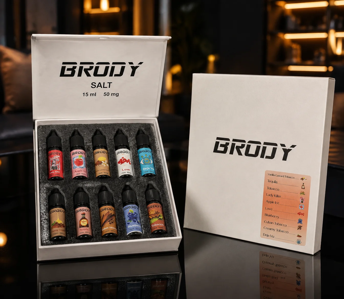 سالت برودی (BRODY) ۱۵ میل فروش عمده نیکوتین 50 اماراتی